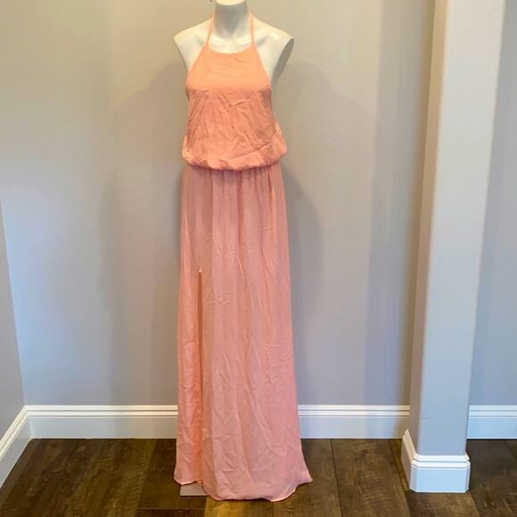 NWOT SHOW ME YOUR MUMU Heather Halter Coral Crisp Small - Picture 2 of 7